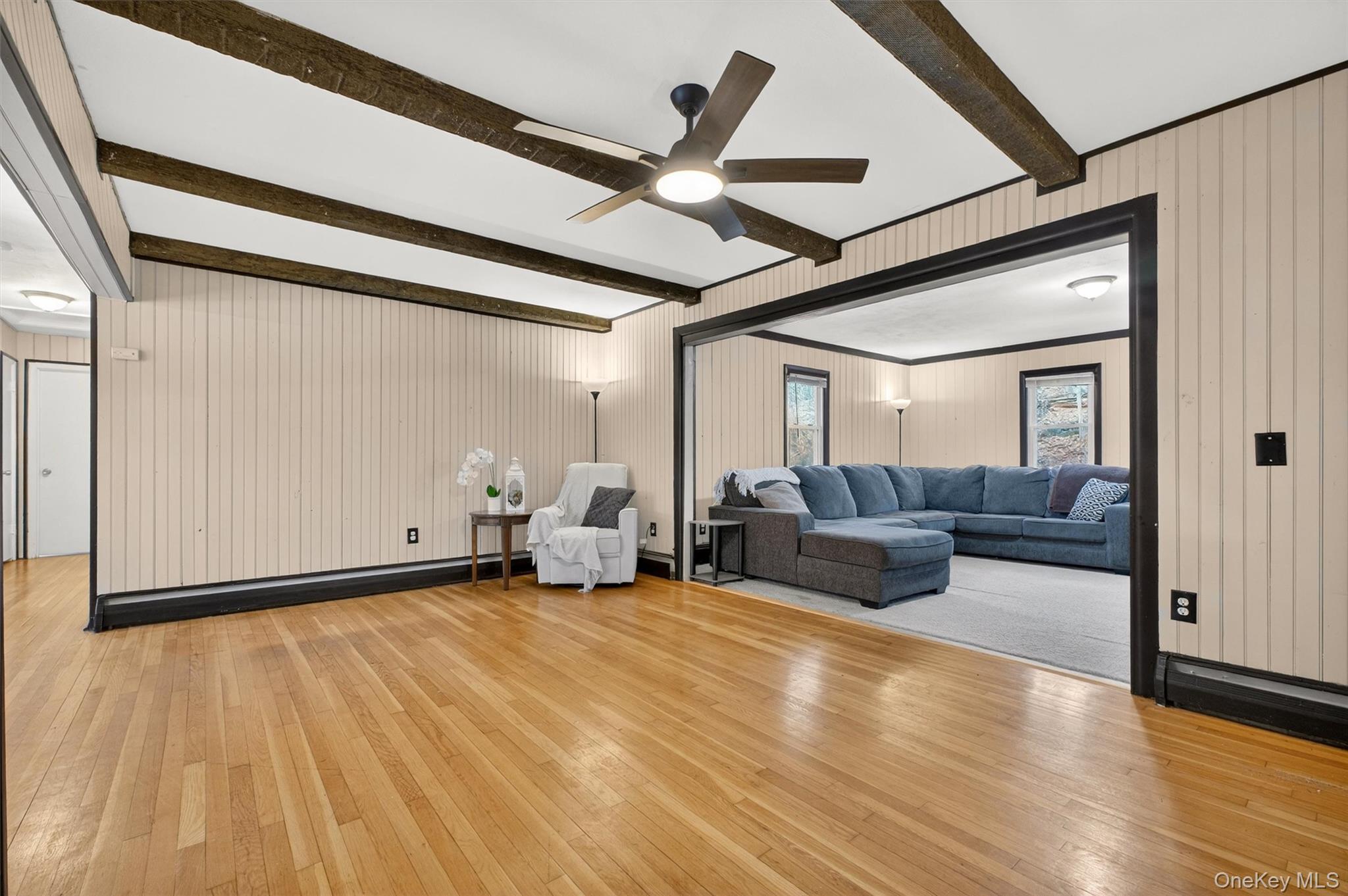 44 Legion Road Poughkeepsie, NY 12601 - Photo 14 of 28 a living room with furniture and a ceiling fan