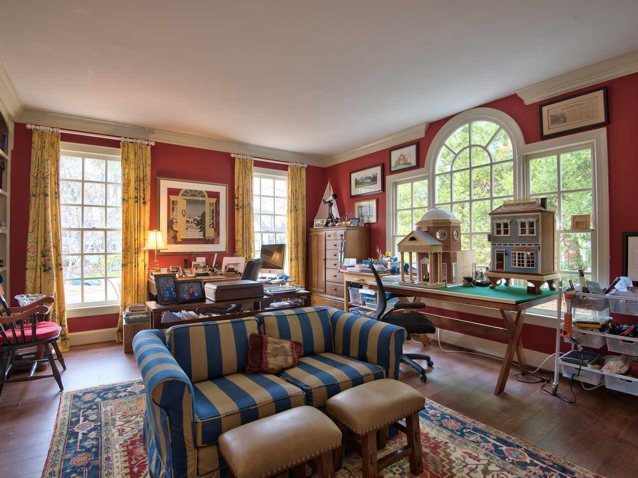 3809 Chippenham Road Durham, NC 27707 - Photo 8 of 23 Private study is truly a retreat but also a few steps from kitchen. Gorgeous windows in the corner room provide lovely natural light. Studio/Study/Office