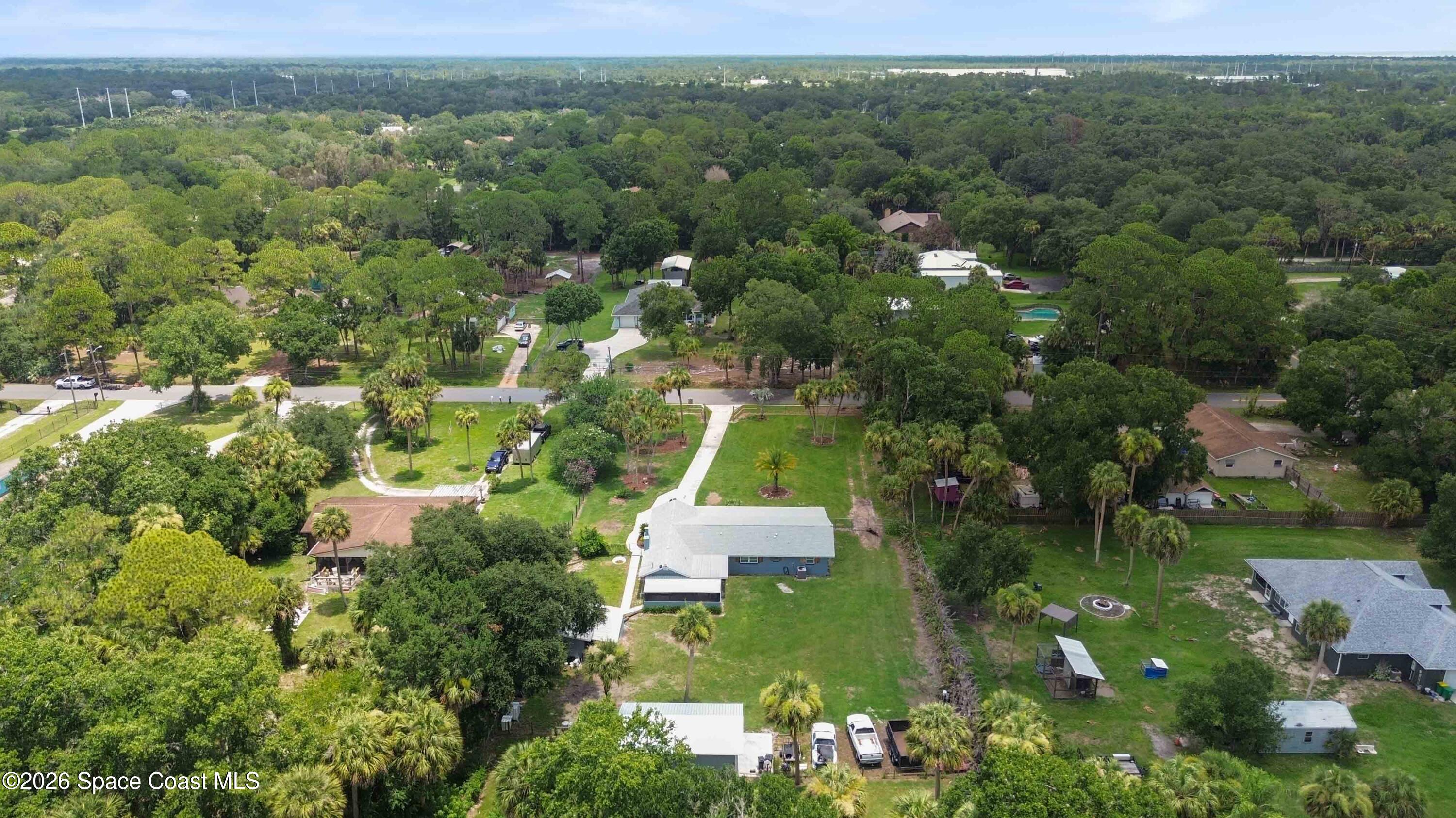 4105 Rector Road Cocoa, FL 32926 - Photo 44 of 49 Aerial of Property