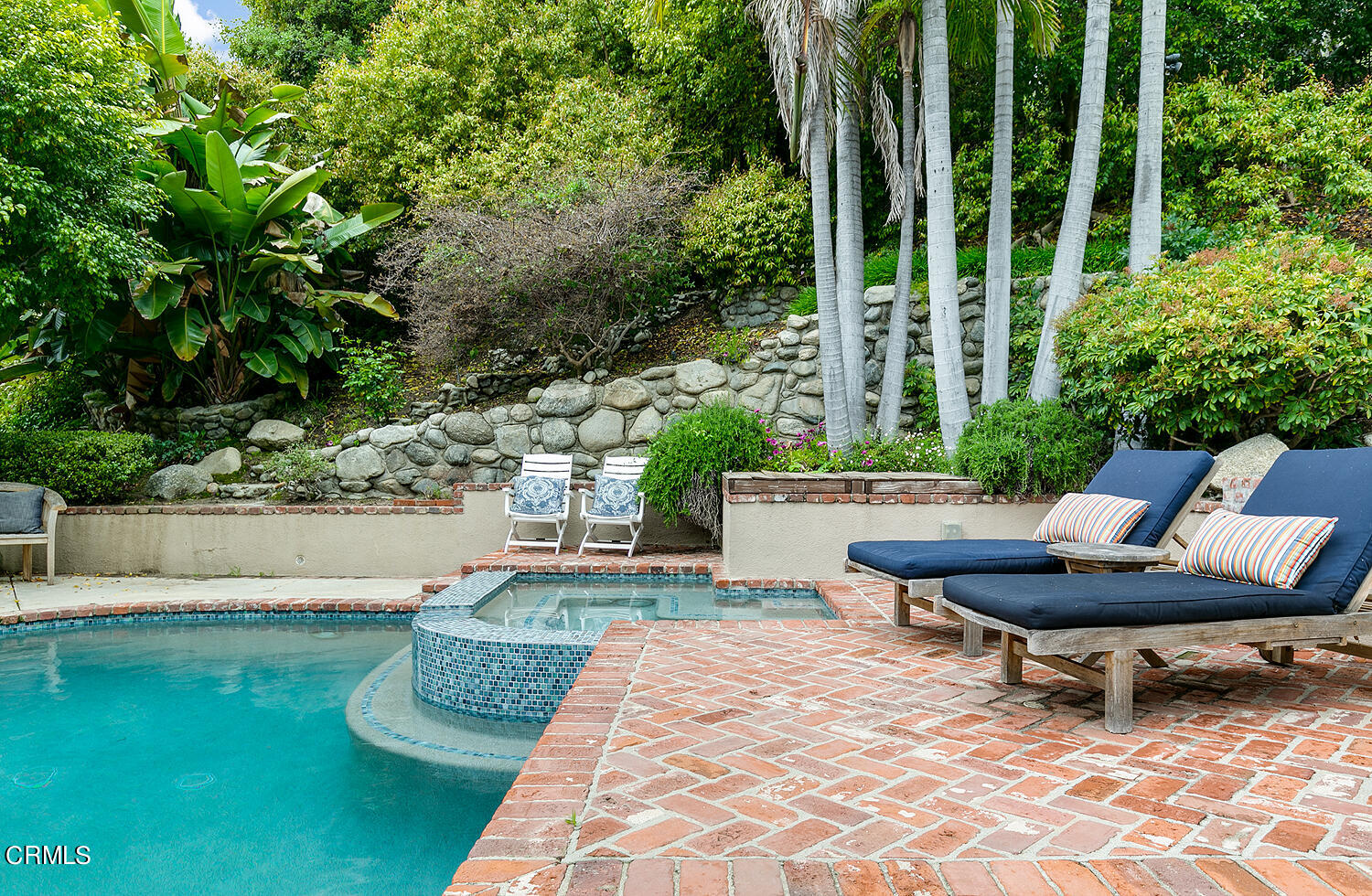 1429 Rutherford Drive Pasadena, CA 91103 - Photo 31 of 34 a view of a patio with swimming pool and sitting area