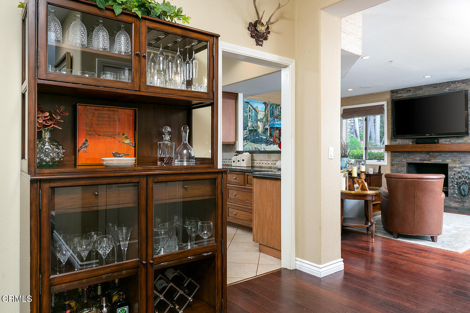 1429 Rutherford Drive Pasadena, CA 91103 - Photo 9 of 34 a view of living room with furniture and flat screen tv