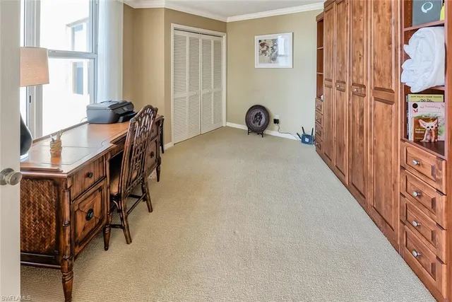 a view of a livingroom with furniture