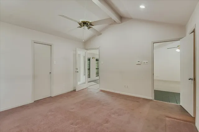 a view of an empty room