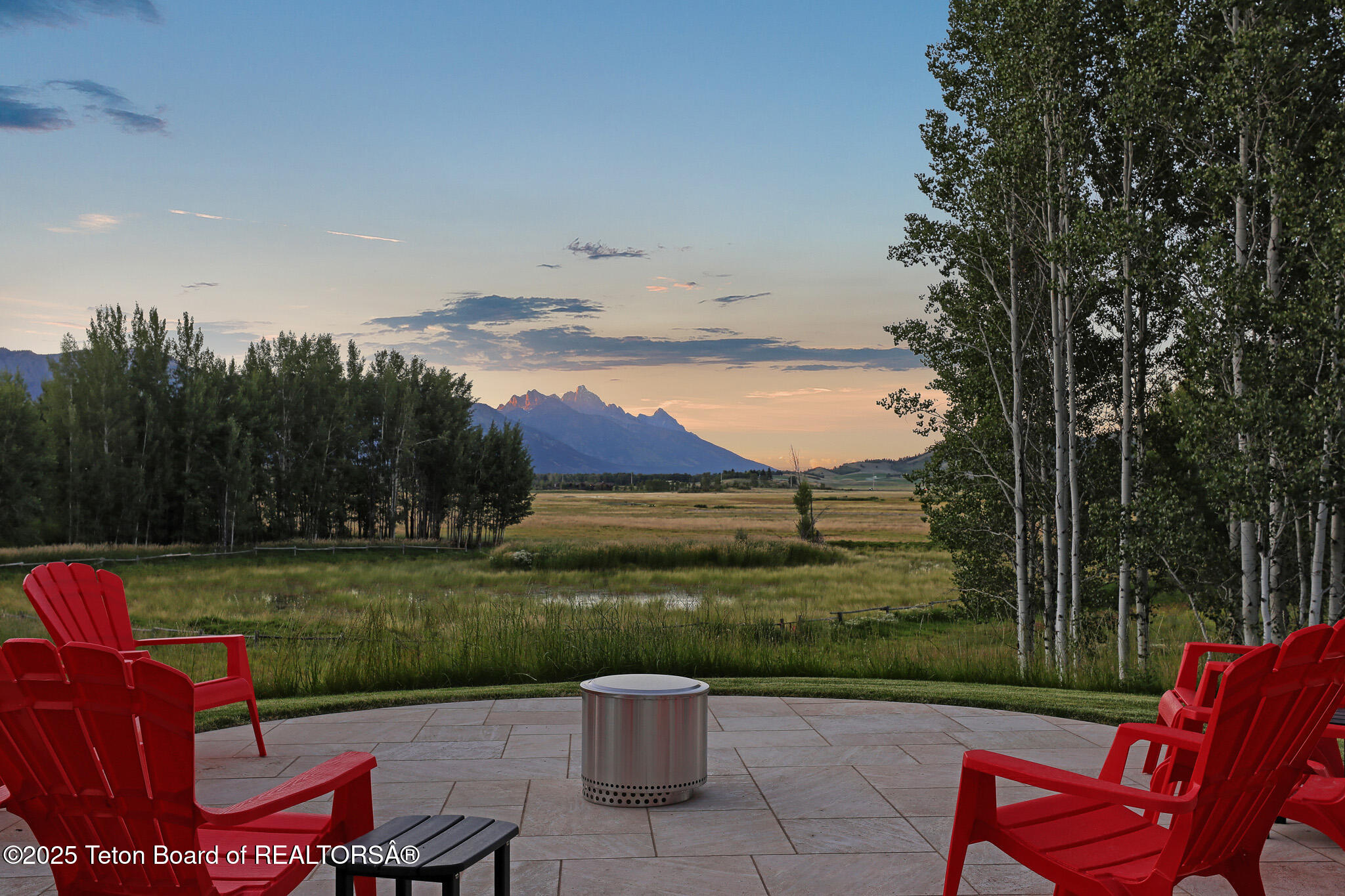 200 North W Ridge Road Jackson, WY 83001 - Photo 42 of 61 Grand Teton views from fire pit area
