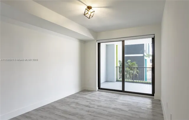 a view of an empty room