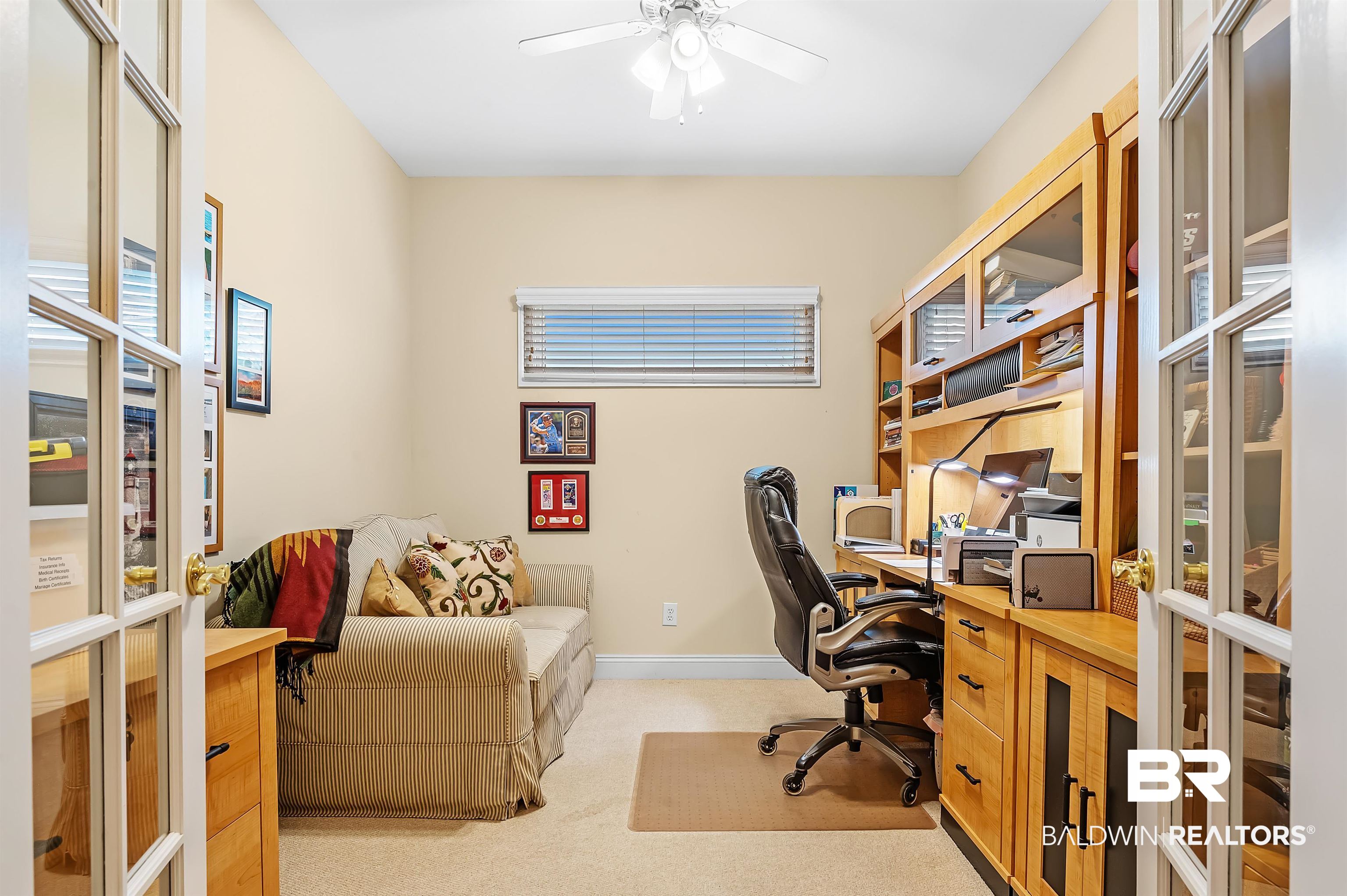 22726 Inverness Way Foley, AL 36535 - Photo 30 of 51 Carpeted office featuring ceiling fan