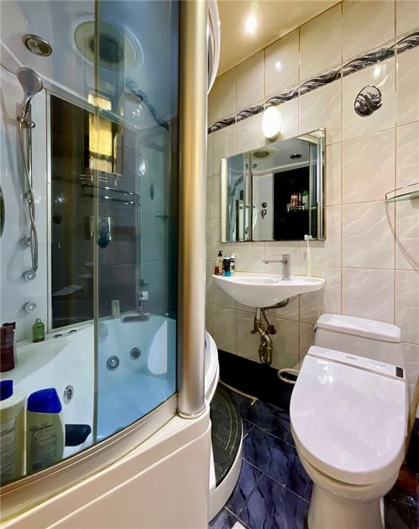 2546 East 13th Street, Unit L14 Brooklyn, NY 11235 - Photo 7 of 10 a bathroom with a sink toilet and shower