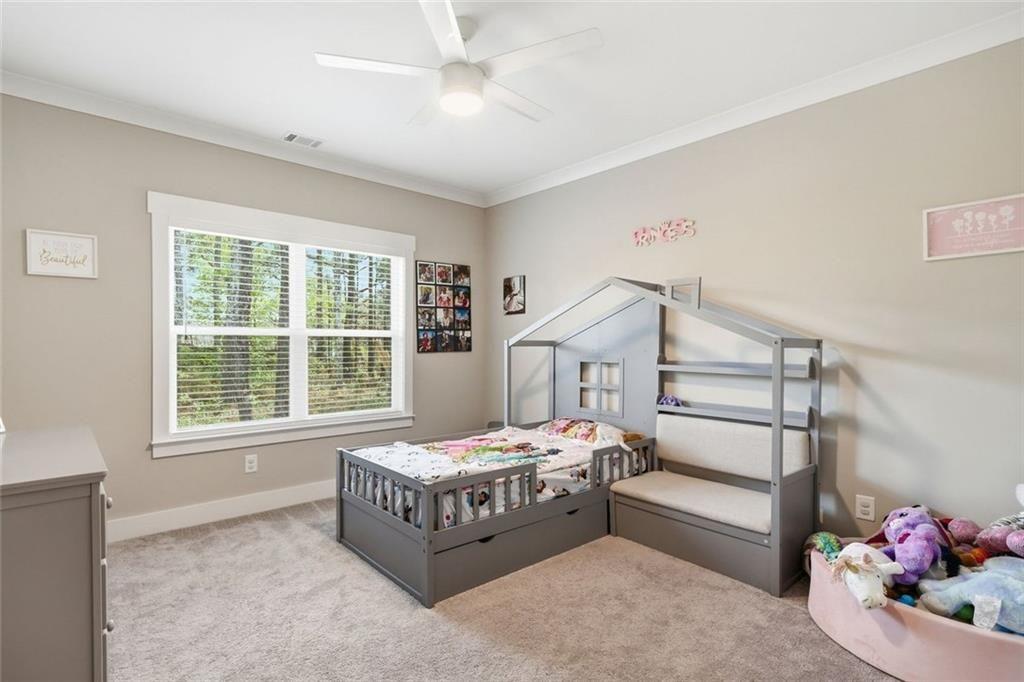241 Bethany Manor Court Ball Ground, GA 30107 - Photo 29 of 36 a bedroom with a bed and a window