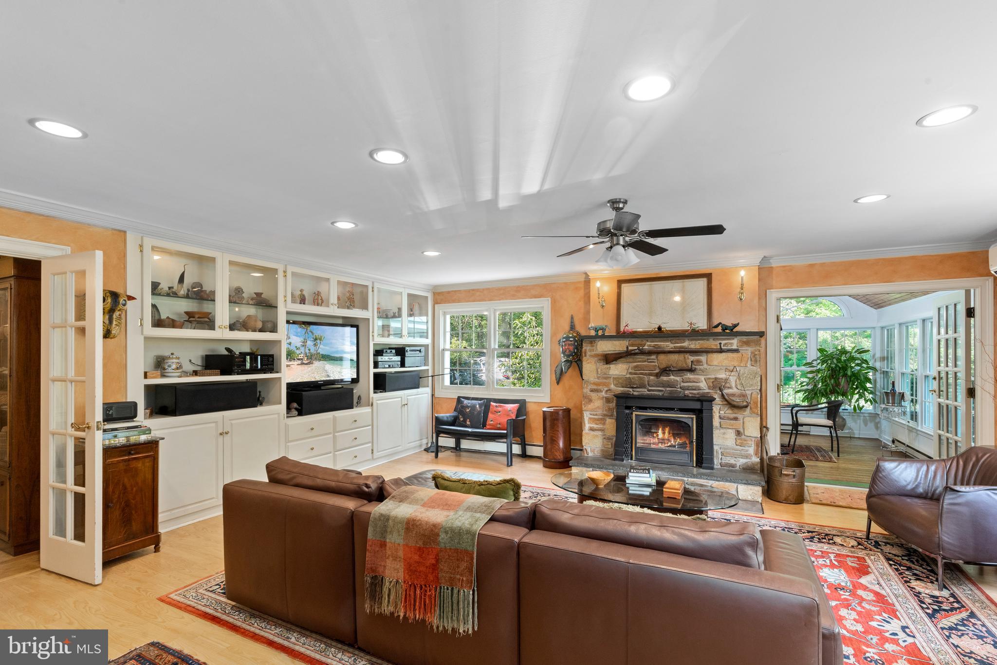 464 Brownsburg Road Newtown, PA 18940 - Photo 6 of 50 Family rm with wet bar an wood burning fire place