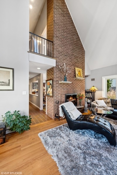 290 Poplar Street Winnetka, IL 60093 - Photo 8 of 55 a living room with furniture and a fireplace