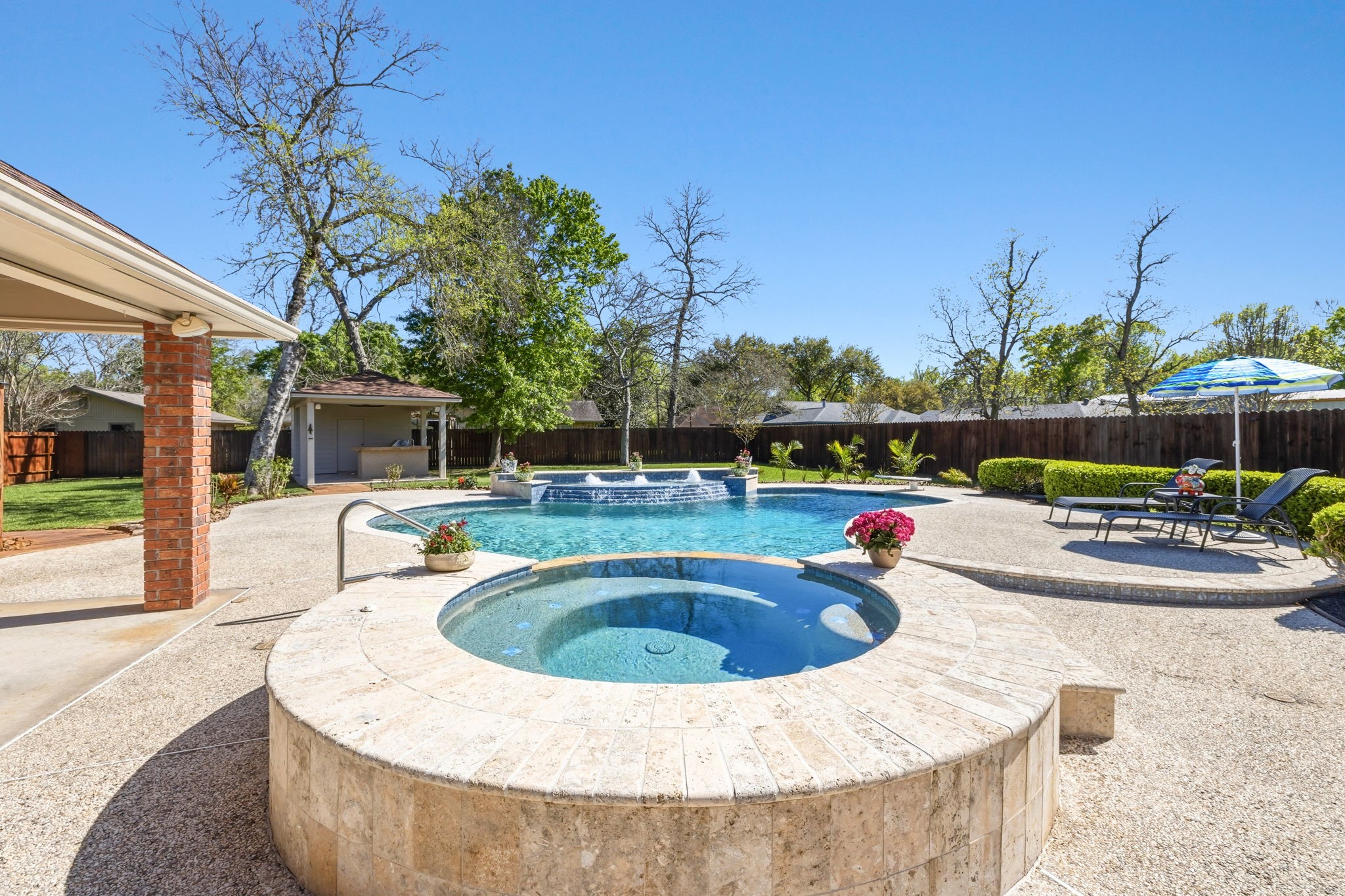 310 Pecan Loop Drive Baytown, TX 77523 - Photo 31 of 43 a view of swimming pool with seating space