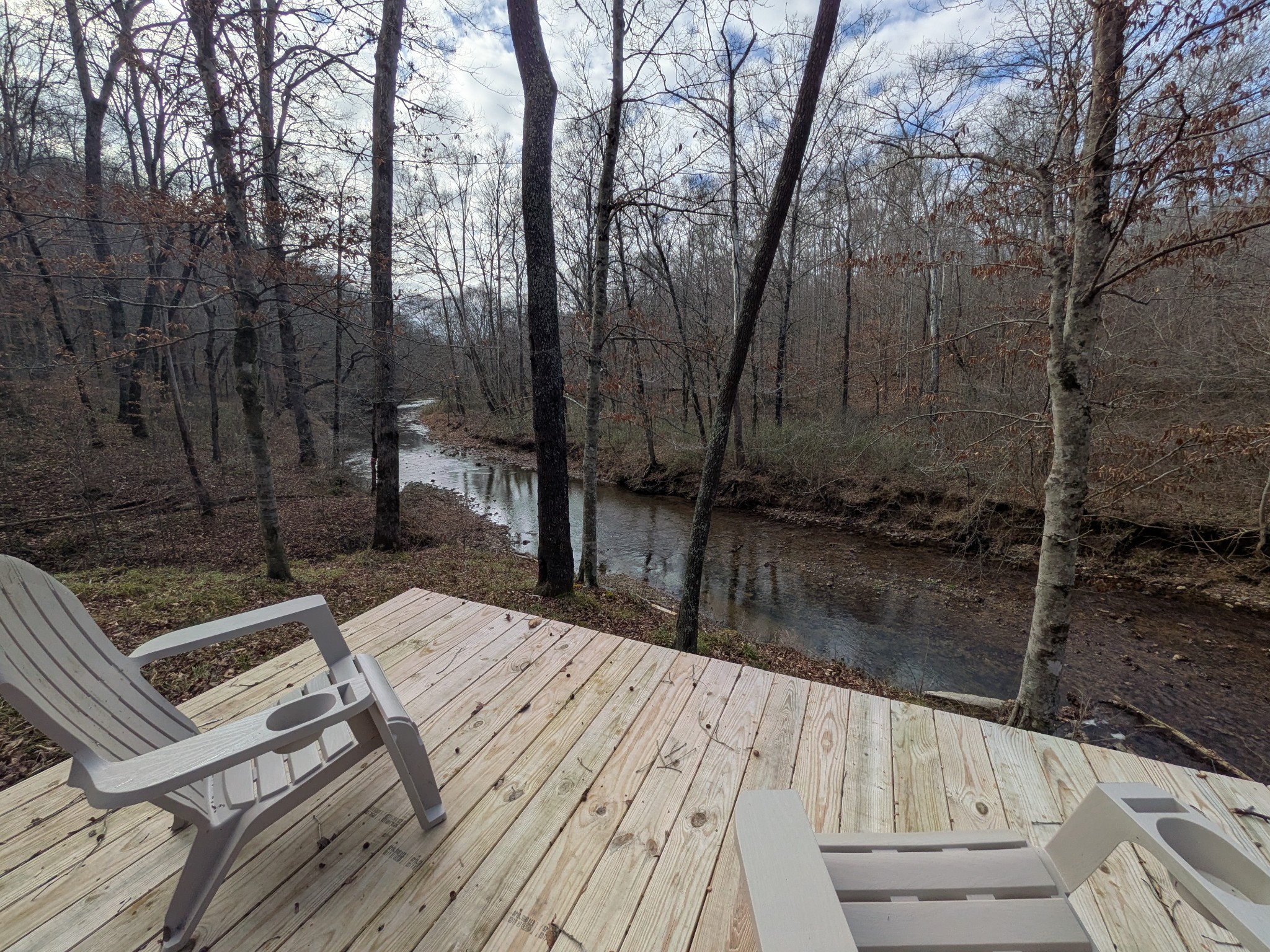 319 North Chisholm Creek Road Lawrenceburg, TN 38464 - Photo 40 of 64 a wooden deck with sunset view