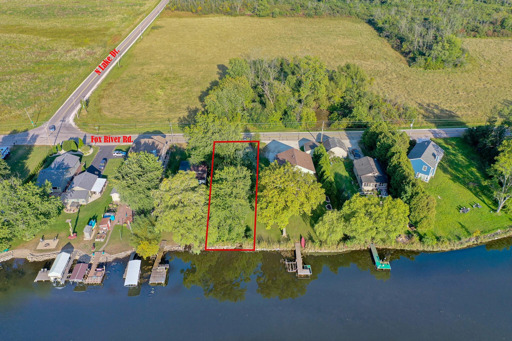 7914 Fox River Road Waterford, WI 53185 - Photo 1 of 1 Drone View