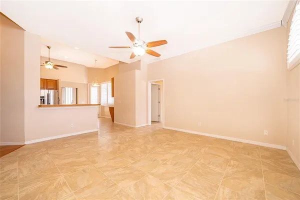 a view of an empty room