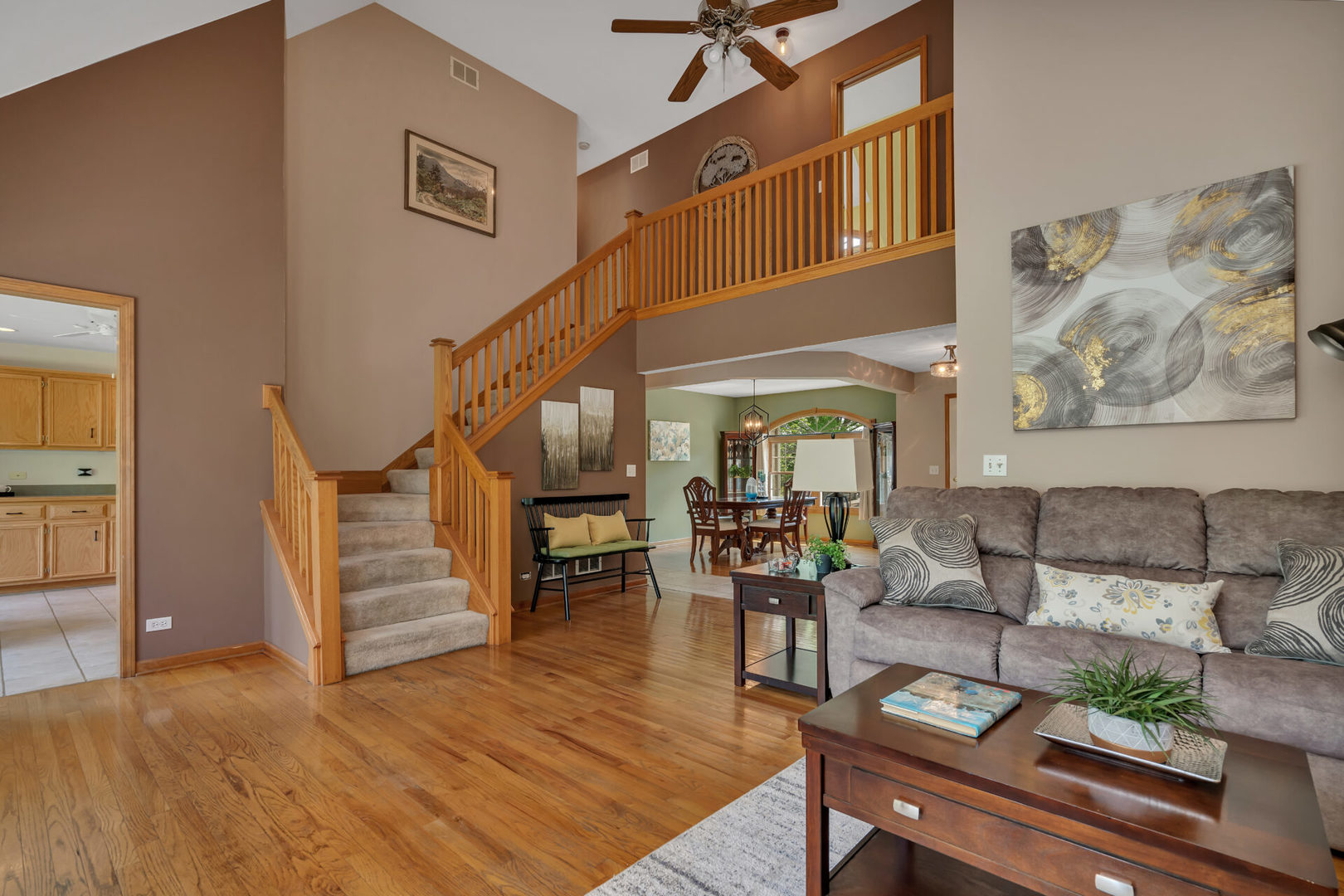 515 Boardman Circle Bolingbrook, IL 60440 - Photo 17 of 31 a living room with furniture and wooden floor