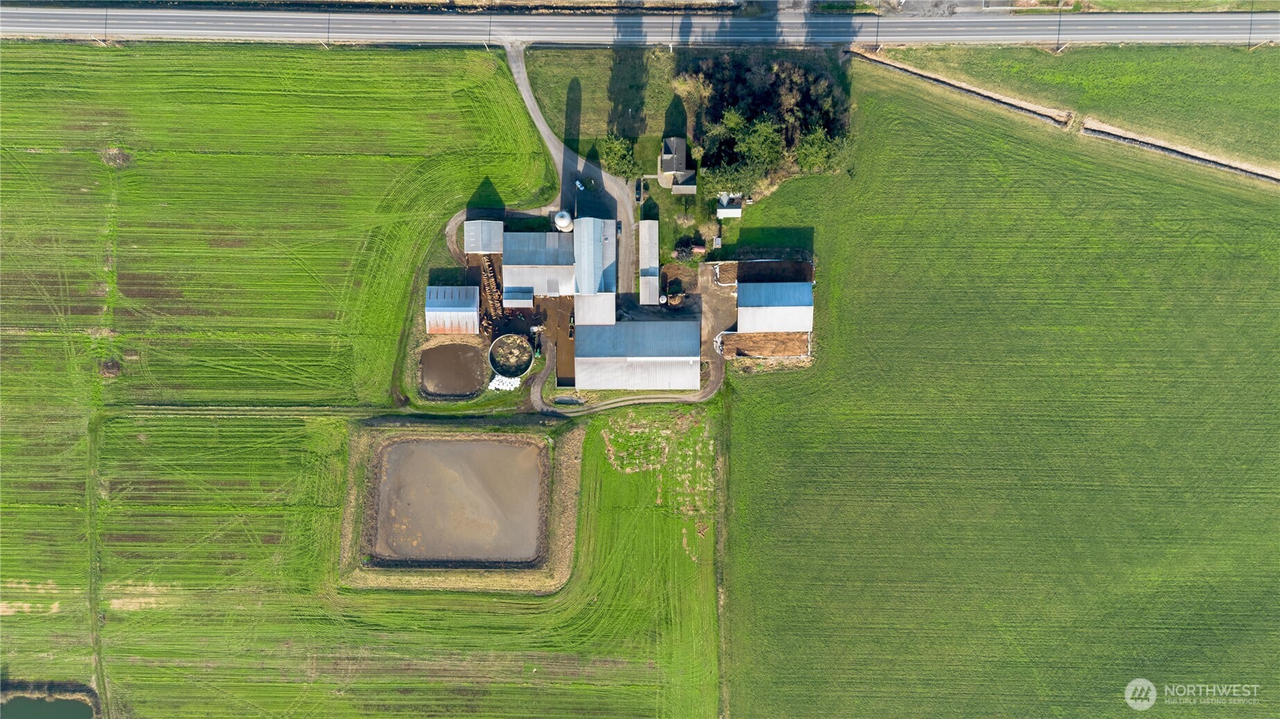 1915 Hampton Road Everson, WA 98247 - Photo 8 of 27 a bird view of a lake view