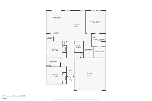 $299,500 | 2010 Grn Acrs Drive, Adrian, MI 49221