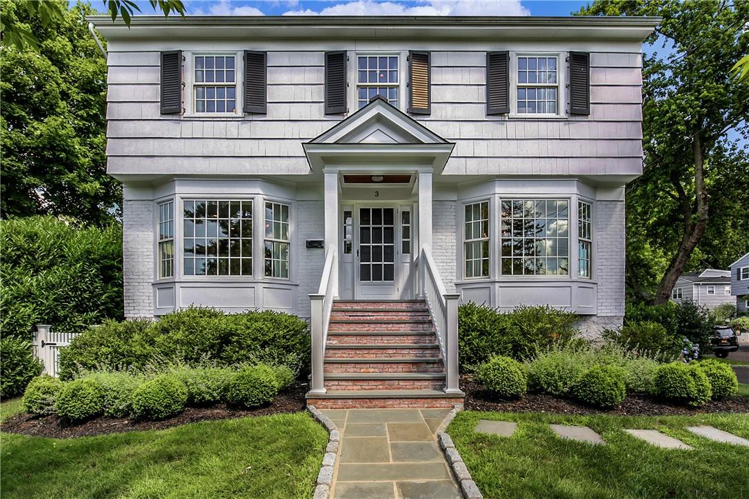 3 Newberry Place Rye, NY 10580 - Photo 1 of 1 a front view of a house with garden