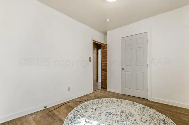 an empty room with a natural light