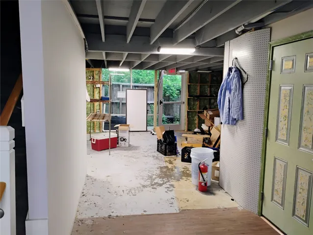 a room with storage and utility