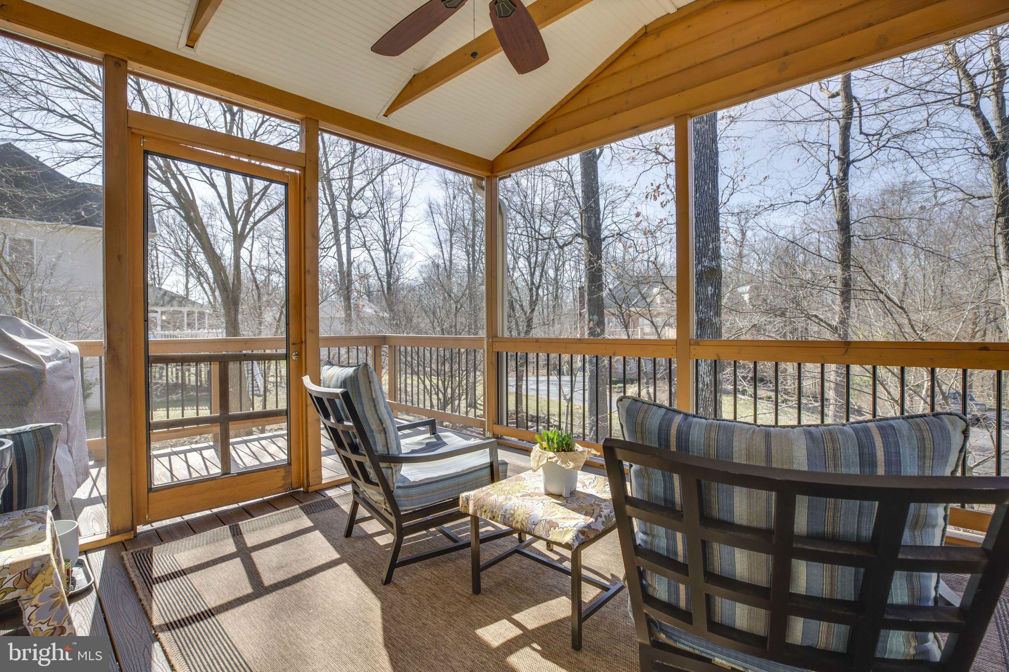 12110 North Walnut Branch Road Reston, VA 20194 - Photo 2 of 58 Screened Deck Overlooks Rear Yard