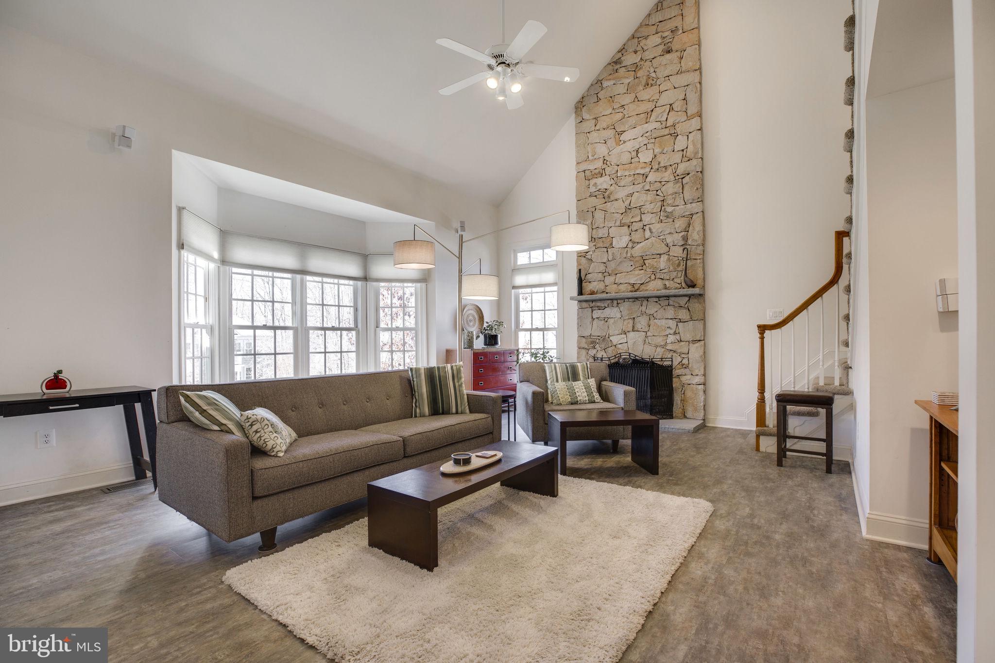 12110 North Walnut Branch Road Reston, VA 20194 - Photo 16 of 58 Fabulous Stone Fireplace