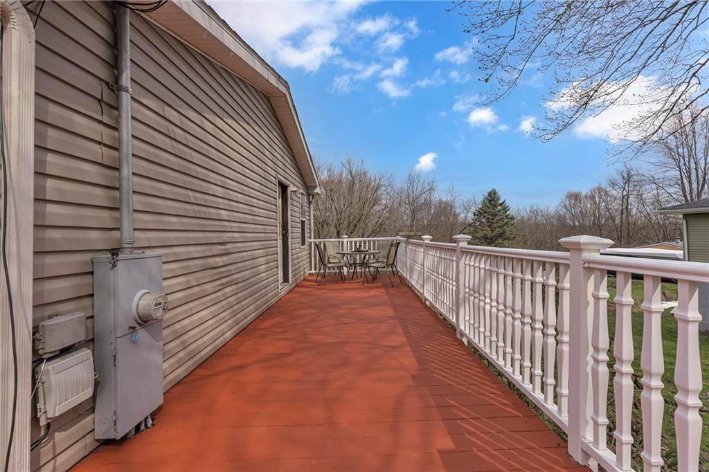 204 Hollowvue Road Wampum, PA 16157 - Photo 26 of 39 a view of a balcony with yard