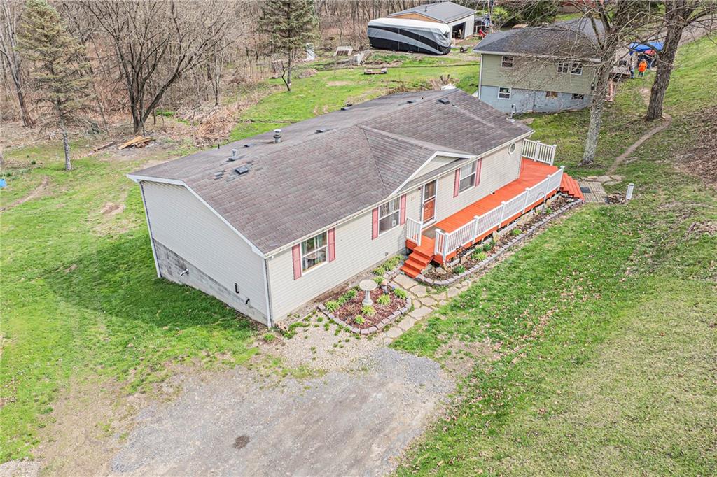 204 Hollowvue Road Wampum, PA 16157 - Photo 38 of 39 an aerial view of a house with a yard