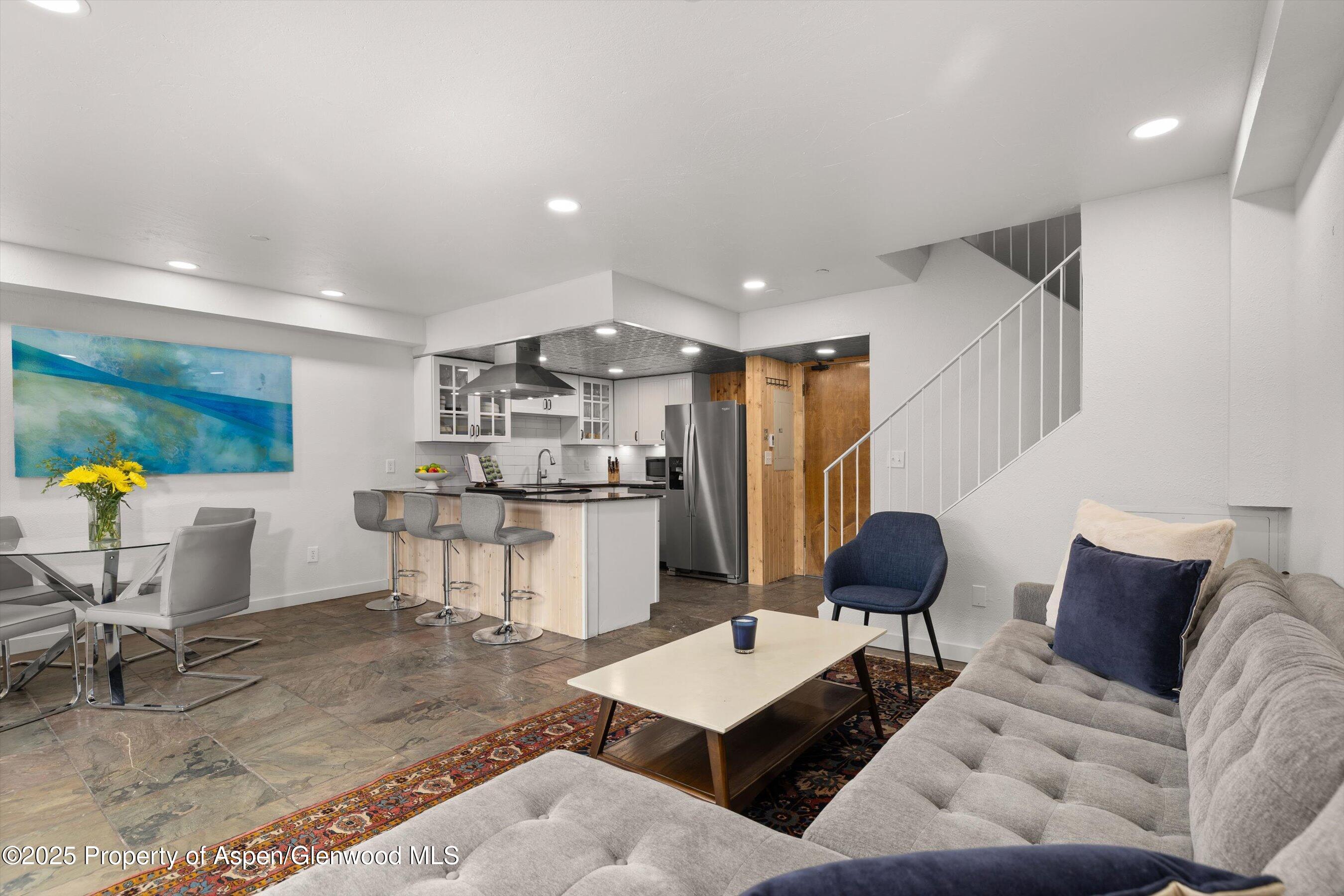 100 Midland Avenue, Unit 106 Basalt, CO 81621 - Photo 4 of 14 Kitchen, Living, & Dining