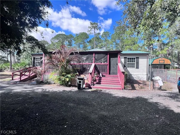 a view of a house with a patio