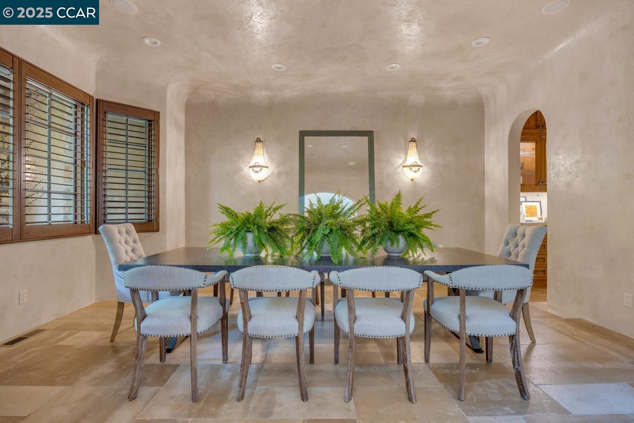 104 Muir Lane Alamo, CA 94507 - Photo 20 of 54 a view of a dining room with furniture and window