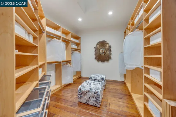 a room with cabinets and a wooden floor