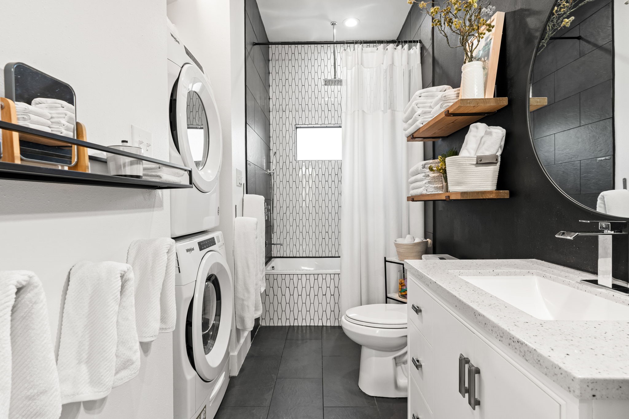 802 Ralfallen Street Houston, TX 77008 - Photo 39 of 45 a bathroom with a sink a toilet and shower