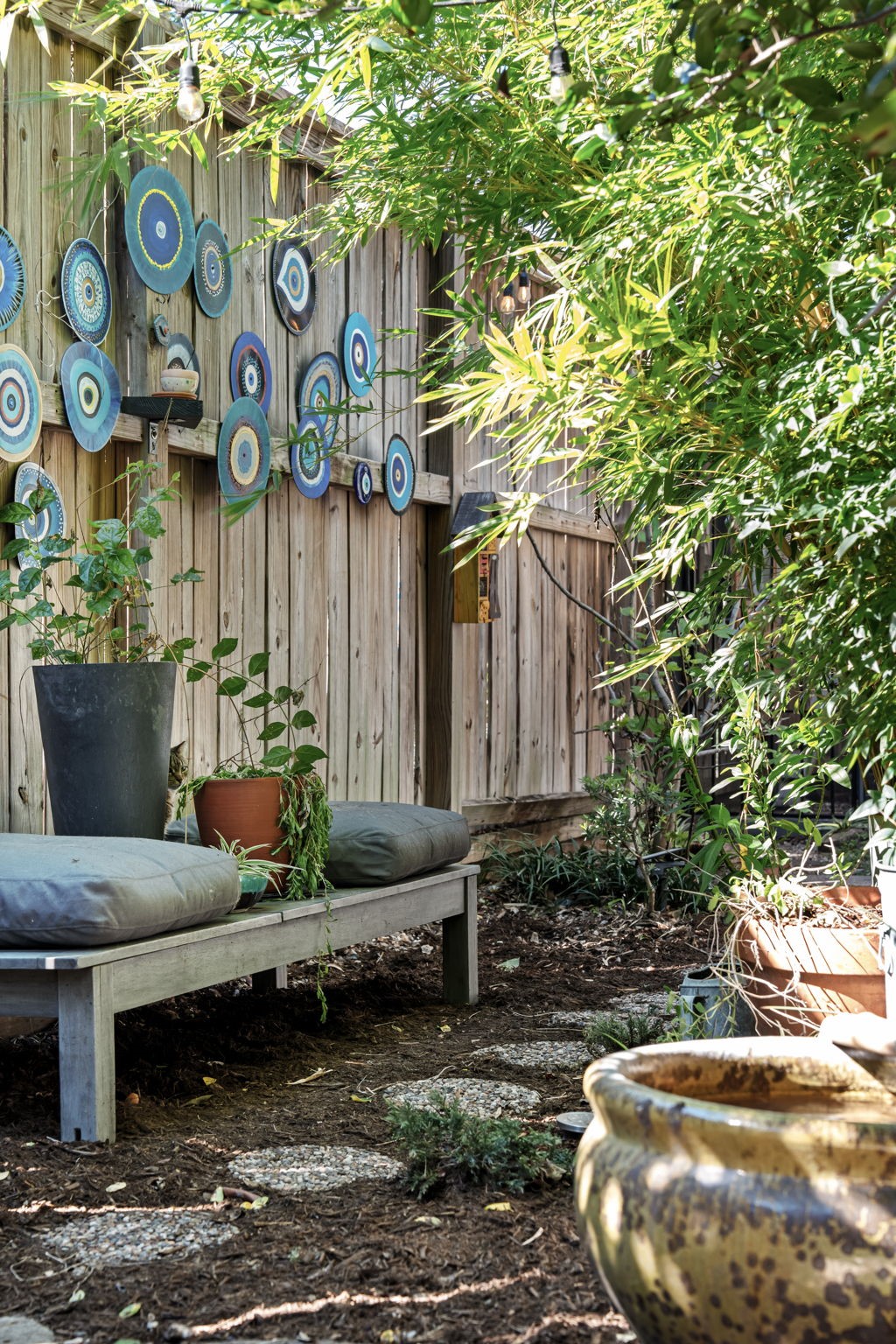 802 Ralfallen Street Houston, TX 77008 - Photo 42 of 45 a outdoor living space with furniture and flowers