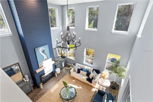 a room with furniture a washer and dryer