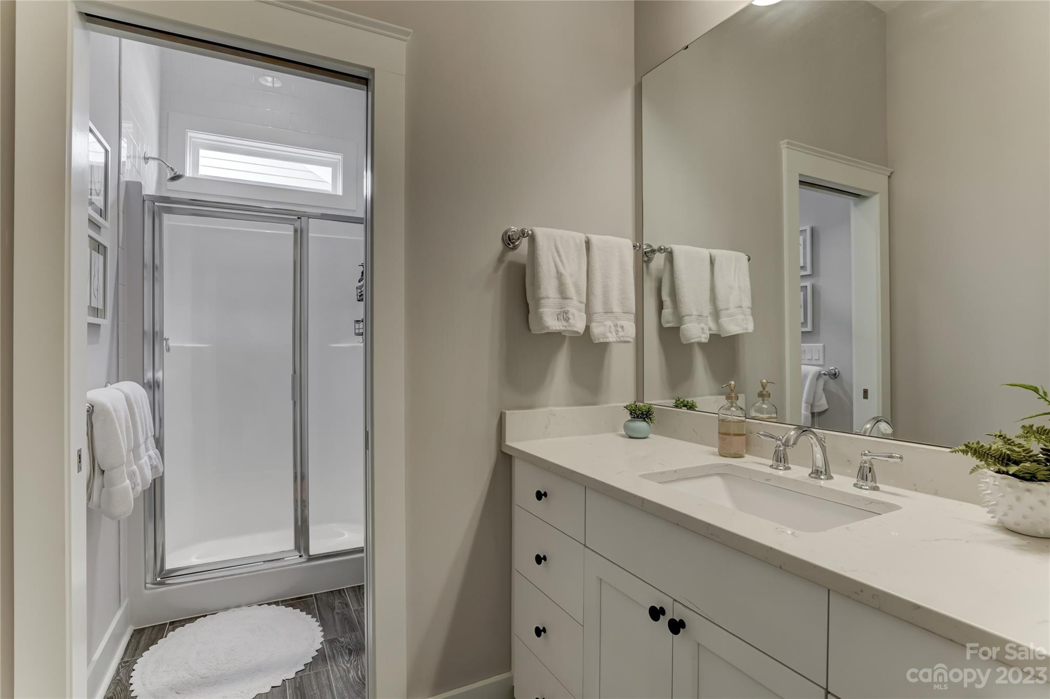 151 Inspired Way Fort Mill, SC 29708 - Photo 34 of 48 a bathroom with a granite countertop sink toilet and shower