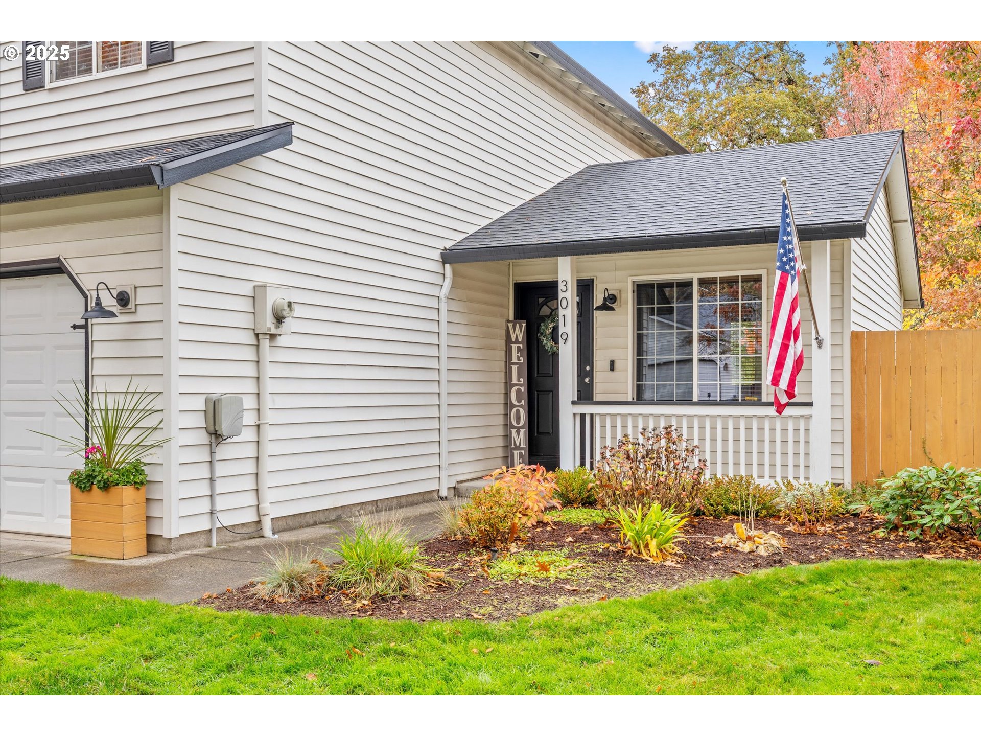 3019 Brooke Street Forest Grove, OR 97116 - Photo 6 of 34 a front view of a house with a garden