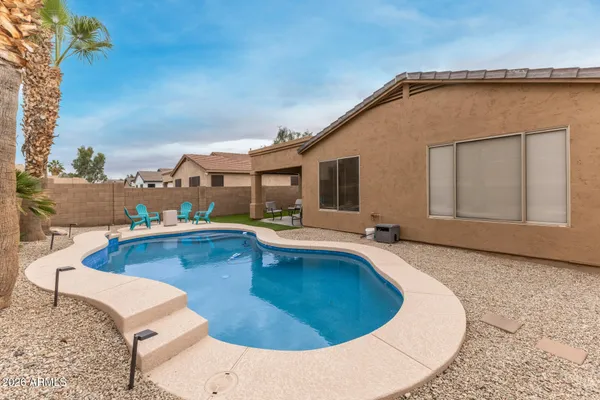 a view of outdoor space yard swimming pool and patio