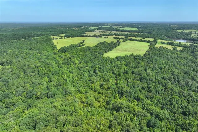 a view of a lake with houses in the back