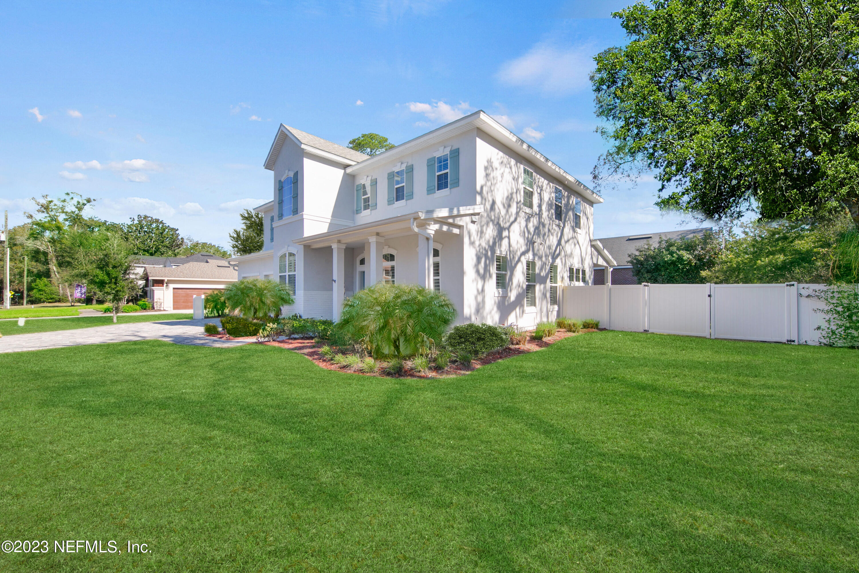 Beautiful landscape and front yard