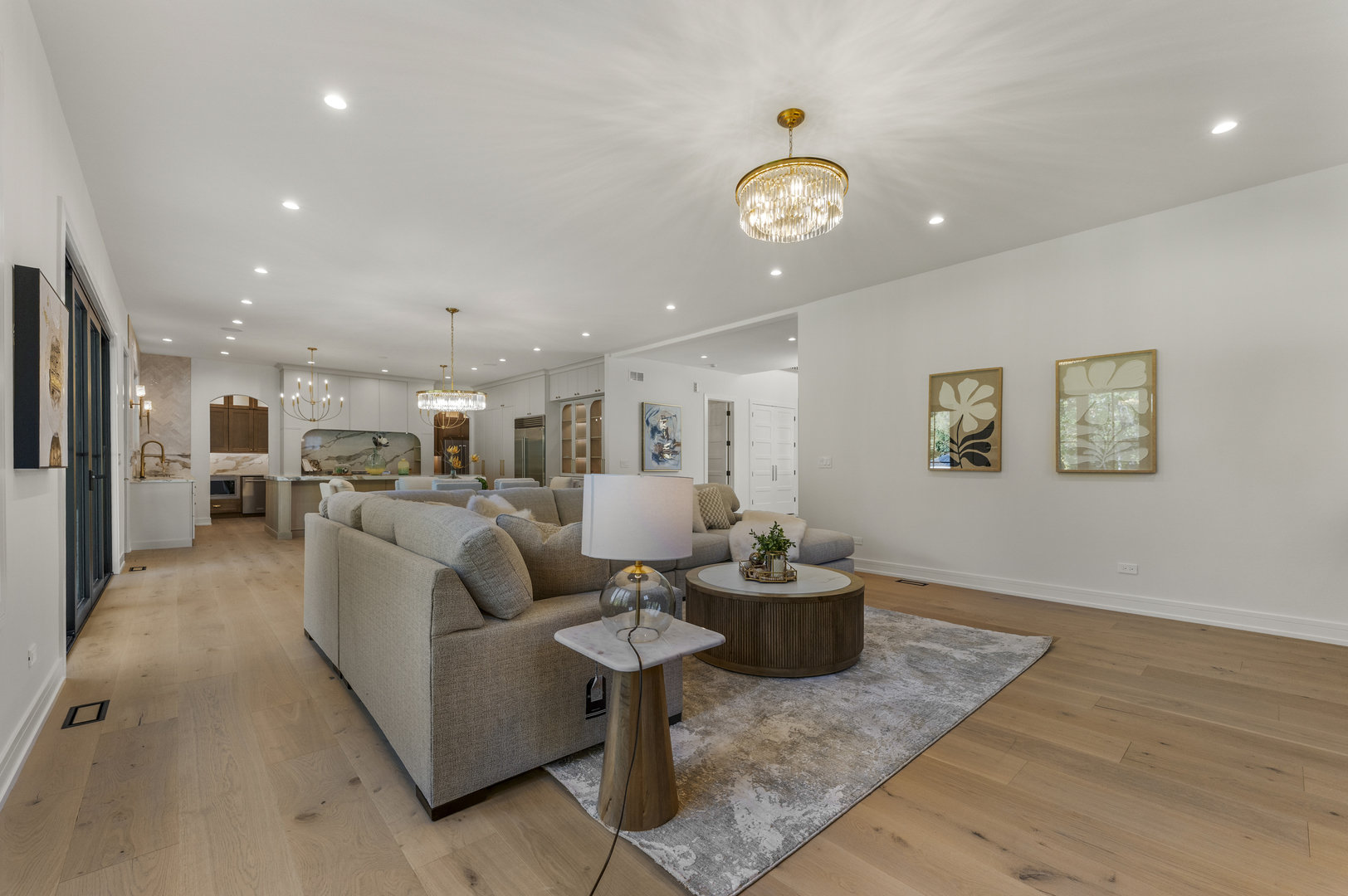 1504 Linden Circle Lemont, IL 60439 - Photo 16 of 54 a living room with furniture kitchen and a table