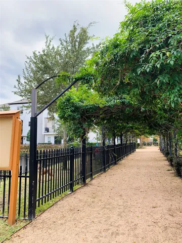 a view of backyard of a house