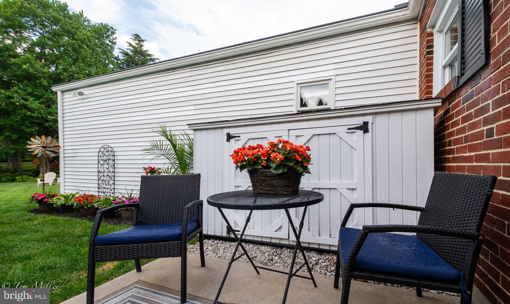 418 Range Road Baltimore, MD 21204 - Photo 33 of 39 Just out the back door is a patio & storage shed