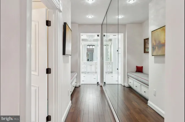 a view of a terrace with sky view