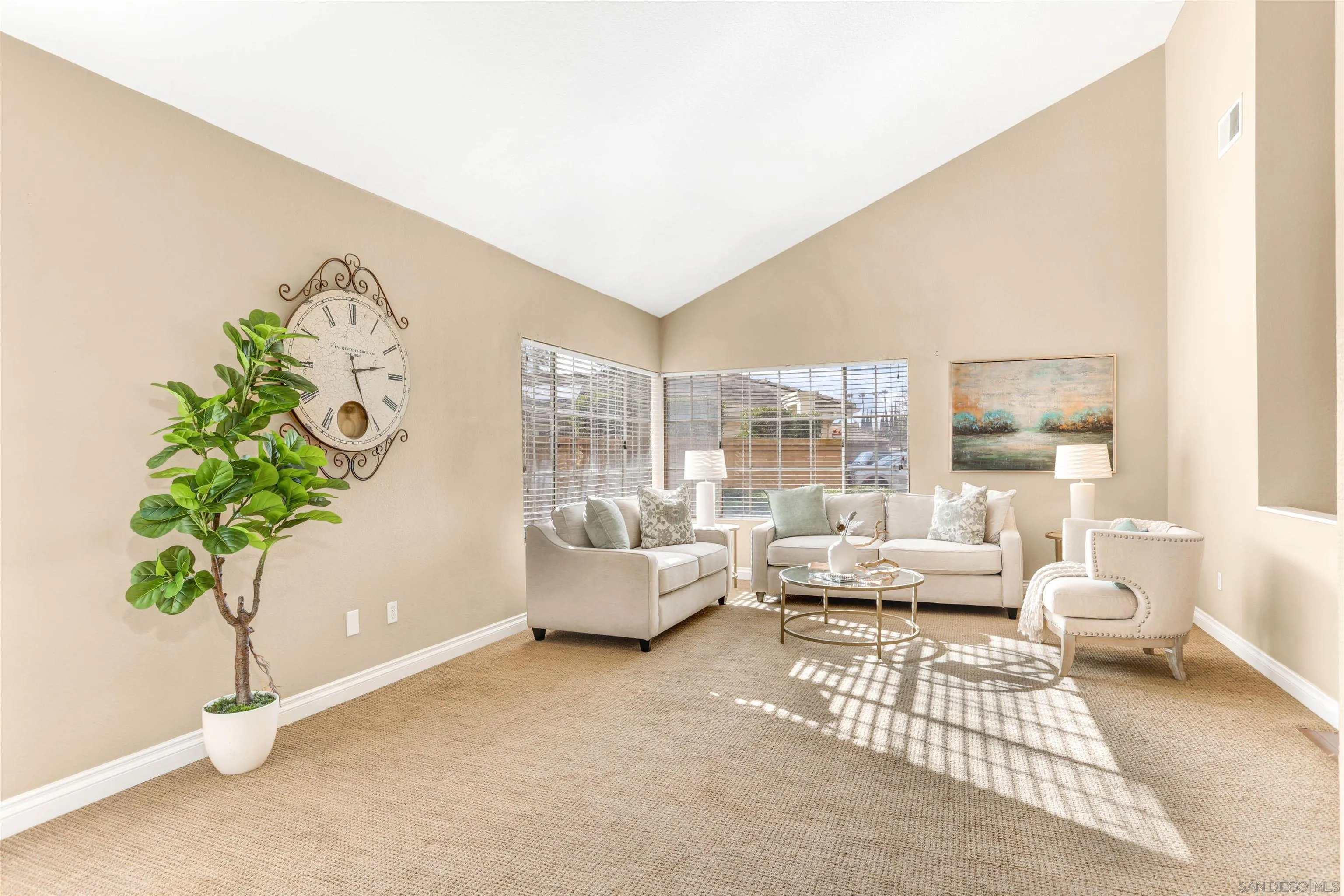 14153 Rio Court Poway, CA 92064 - Photo 12 of 48 a living room with furniture and a potted plant