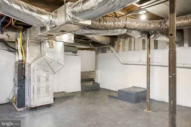 a view of a water heater room