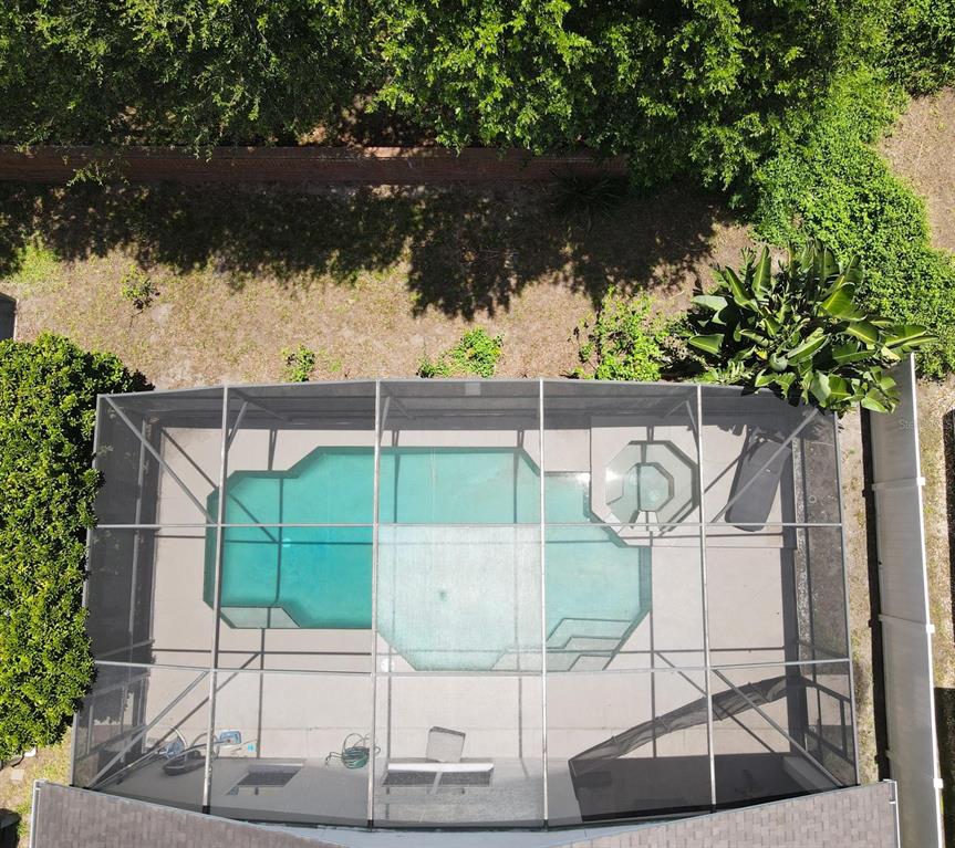 2807 Playing Otter Court Kissimmee, FL 34747 - Photo 23 of 25 a glass vase with flowers on a table near a garden