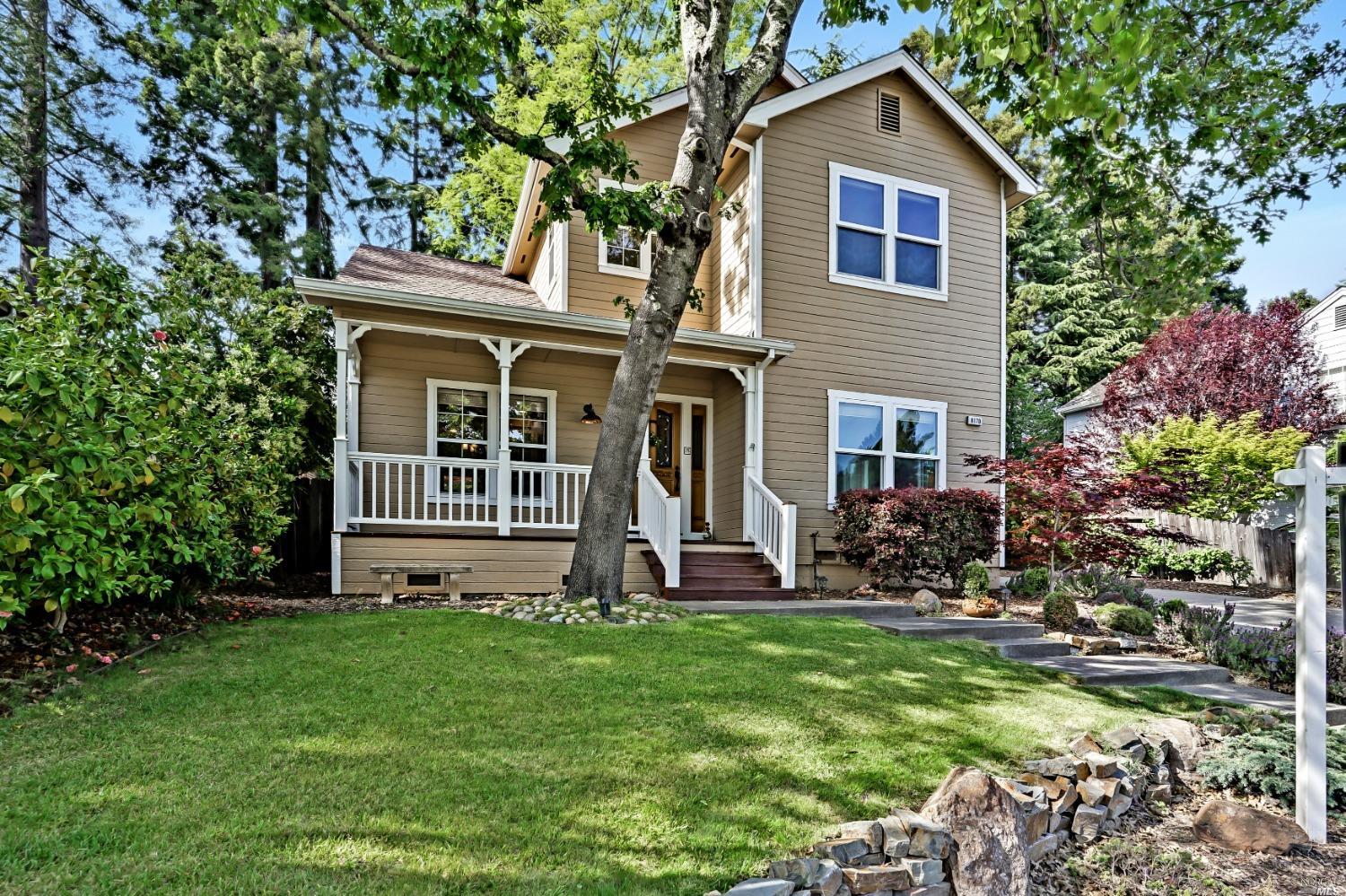 8170 Ragle Place Sebastopol, CA 95472 - Photo 1 of 1 a front view of house with yard and green space
