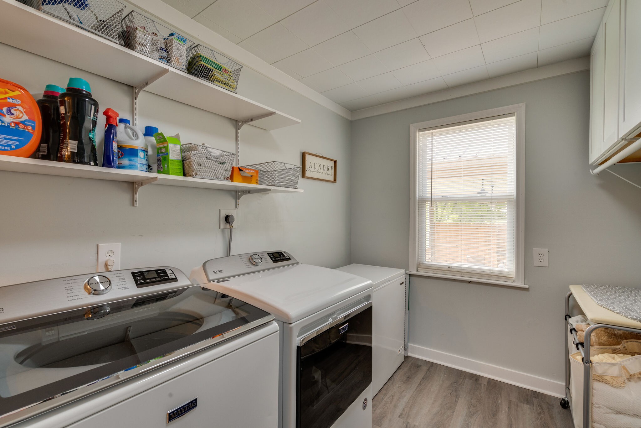 3284 Fly Road Santa Fe, TN 38482 - Photo 14 of 50 a utility room with dryer washer and a window