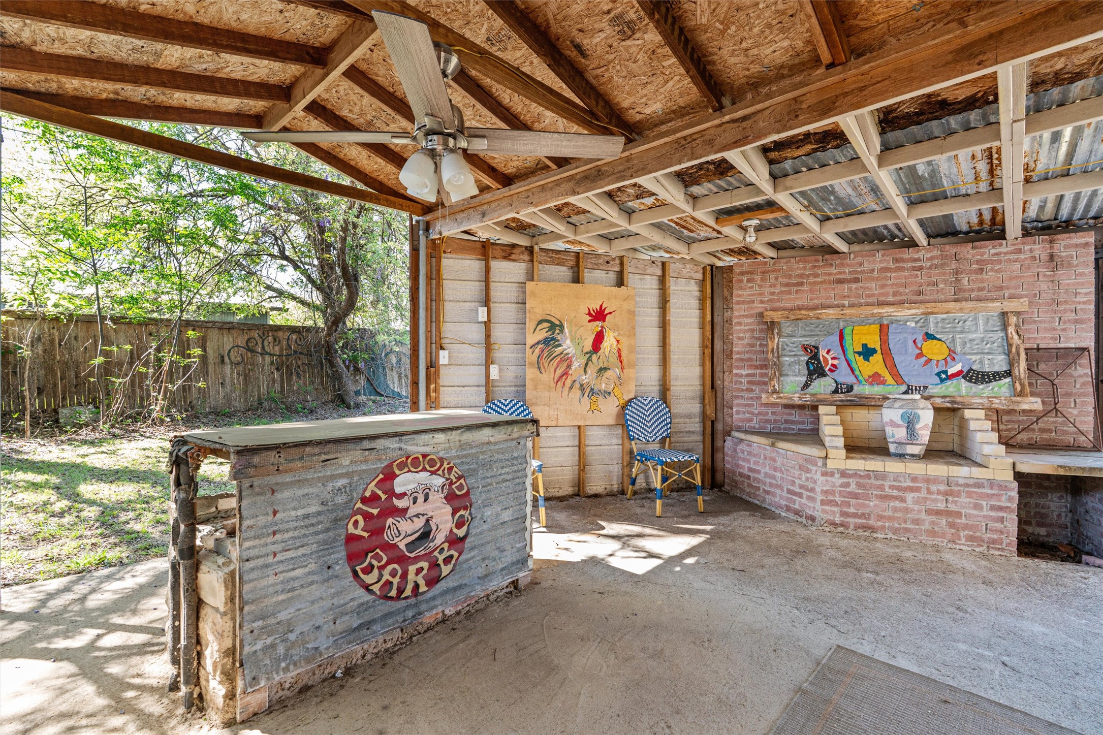 209 Harris Street Elgin, TX 78621 - Photo 34 of 40 View of patio / terrace featuring ceiling fan